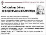 Juliana  Gómez  de  Segura  García  de  Amezaga