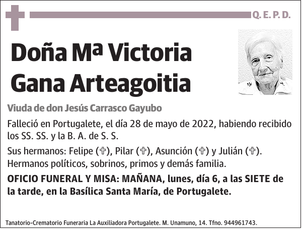 Mª Victoria Gana Arteagoitia