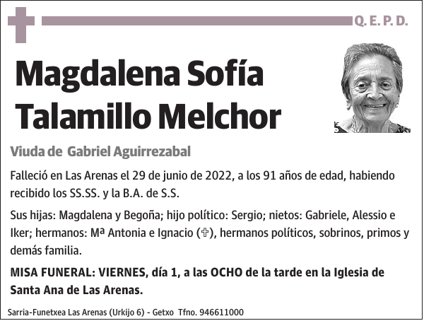 Magdalena Sofía Talamillo Melchor