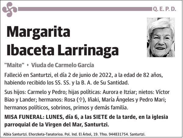 Margarita Ibaceta Larrinaga