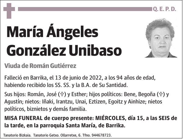 María Ángeles González Unibaso