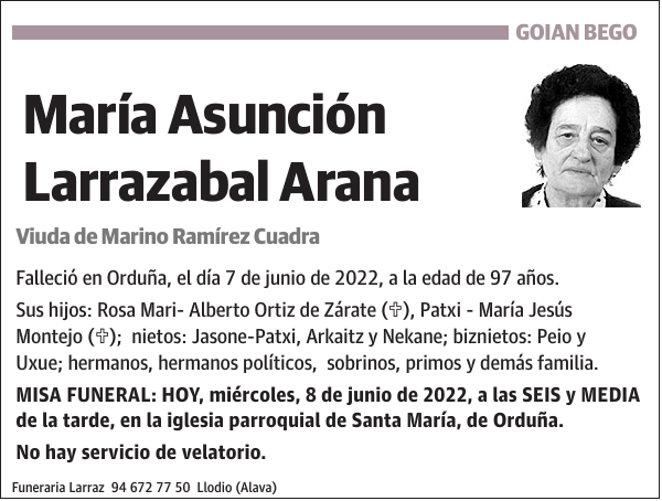 María Asunción Larrazabal Arana