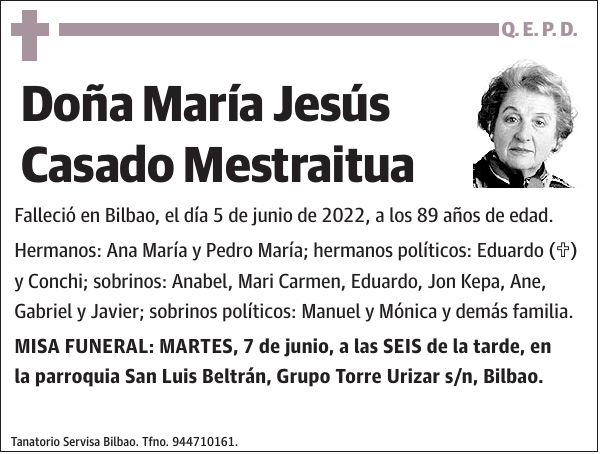 María Jesús Casado Mestraitua