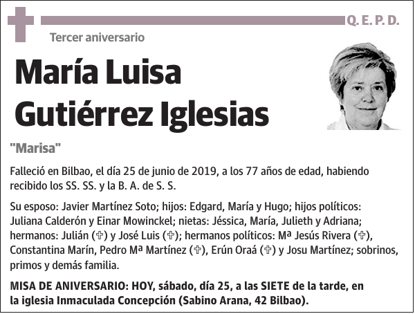María Luisa Gutiérrez Iglesias