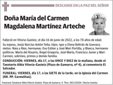 María  del  Carmen  Magdalena  Martínez  Arteche