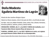 Modesta  Eguileta  Martínez  de  Lagrán
