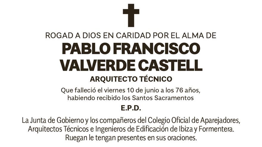 Pablo  Francisco  Valverde  Castell