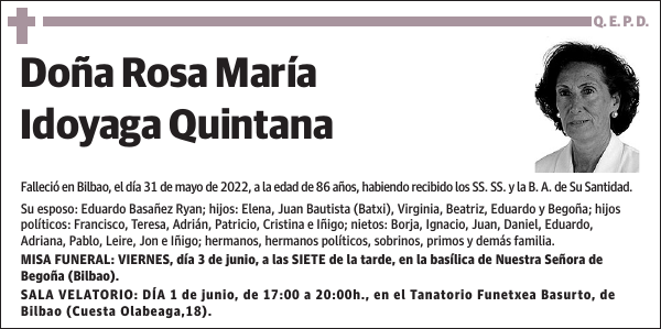 Rosa María Idoyaga Quintana