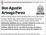Agustín  Arteaga  Perea