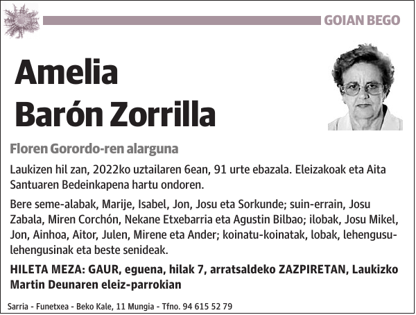 Amelia Barón Zorrilla