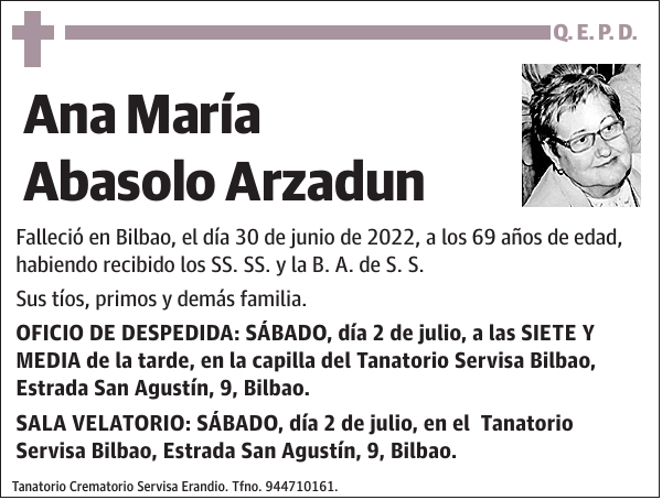 Ana María Abasolo Arzadun