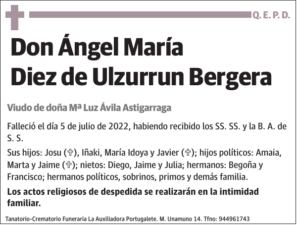 Ángel María Diez de Ulzurrun Bergera
