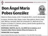 Ángel  María  Pobes  González