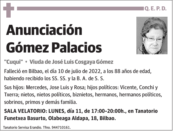 Anunciación Gómez Palacios