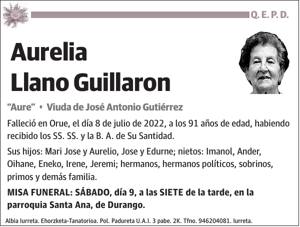 Aurelia Llano Guillaron