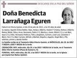 Benedicta  Larrañaga  Eguren