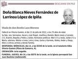 Blanca  Nieves  Fernández  de  Larrinoa  López  de  Ipiña