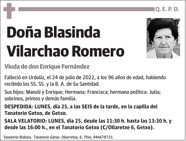Blasinda Vilarchao Romero