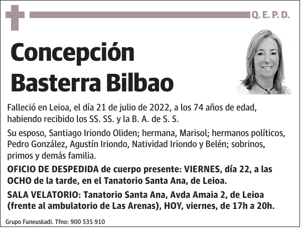 Concepción Basterra Bilbao