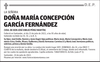 DOÑA  MARÍA  CONCEPCIÓN  GARCÍA  FERNÁNDEZ
