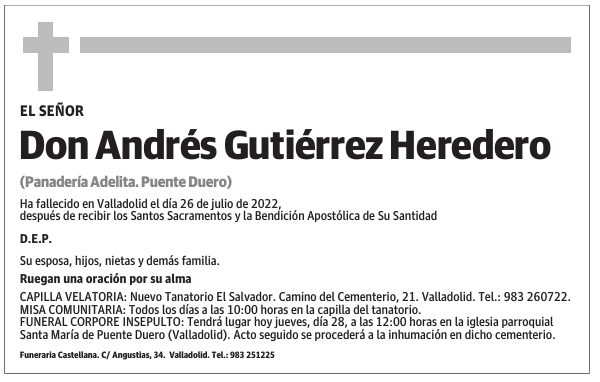 Don Andrés Gutiérrez Heredero