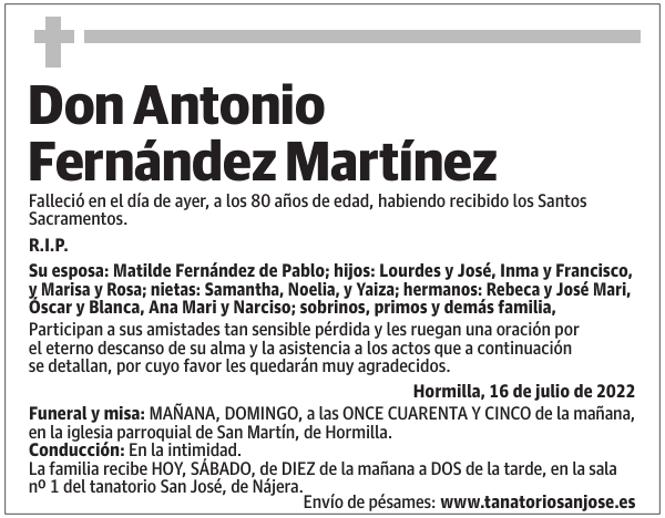 Don  Antonio  Fernández  Martínez