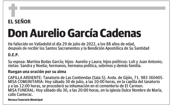 Don Aurelio García Cadenas