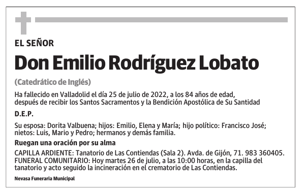 Don Emilio Rodríguez Lobato