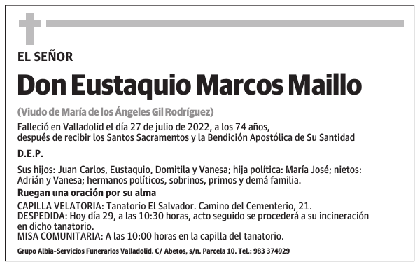 Don Eustaquio Marcos Maillo