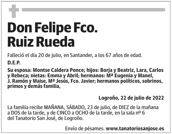 Don  Felipe  Fco.  Ruiz  Rueda