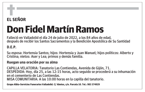 Don Fidel Martín Ramos