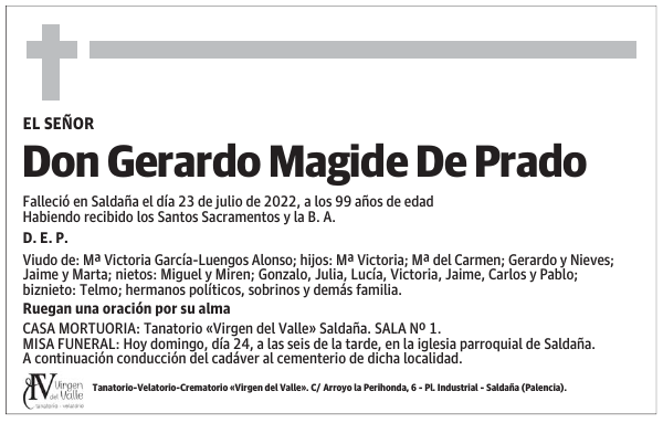 Don Gerardo Magide De Prado