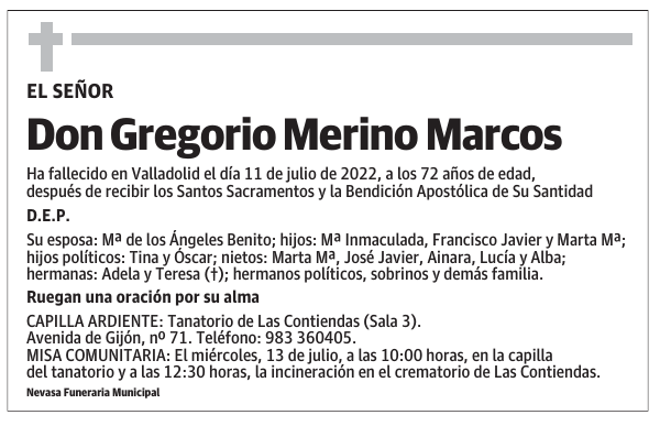 Don Gregorio Merino Marcos