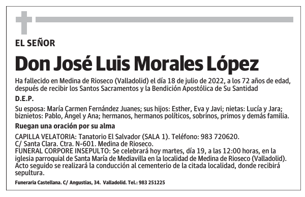 Don José Luis Morales López