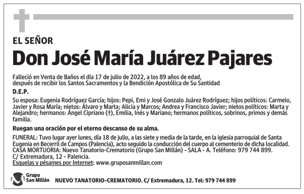 Don José María Juárez Pajares