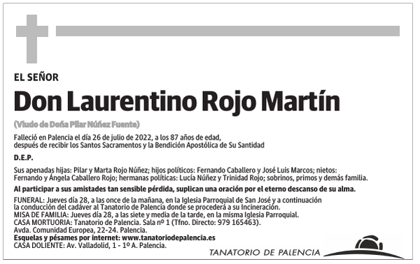 Don Laurentino Rojo Martín
