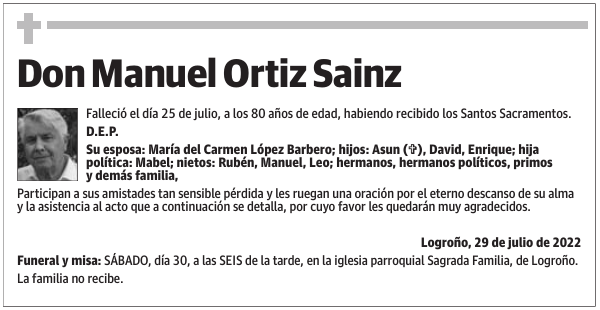 Don  Manuel  Ortiz  Sainz