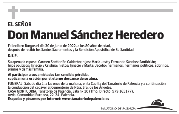 Don Manuel Sánchez Heredero