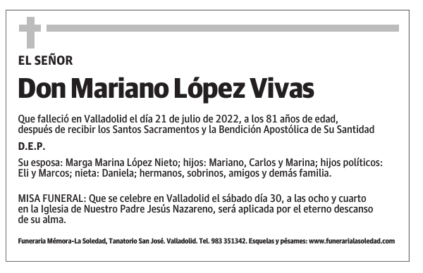 Don Mariano López Vivas