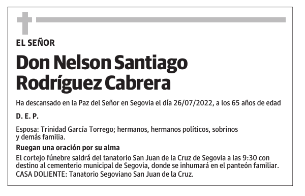 Don Nelson Santiago Rodríguez Cabrera