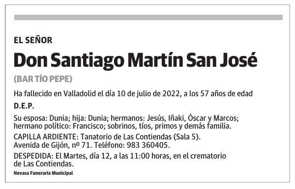 Don Santiago Martín San José