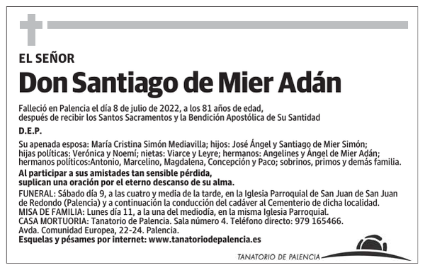 Don Santiago de Mier Adán
