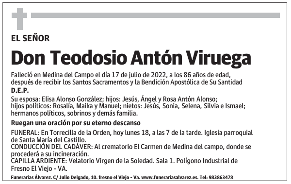 Don Teodosio Antón Viruega