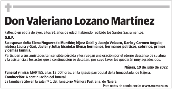 Don  Valeriano  Lozano  Martínez