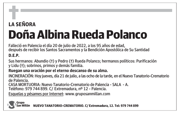 Doña Albina Rueda Polanco
