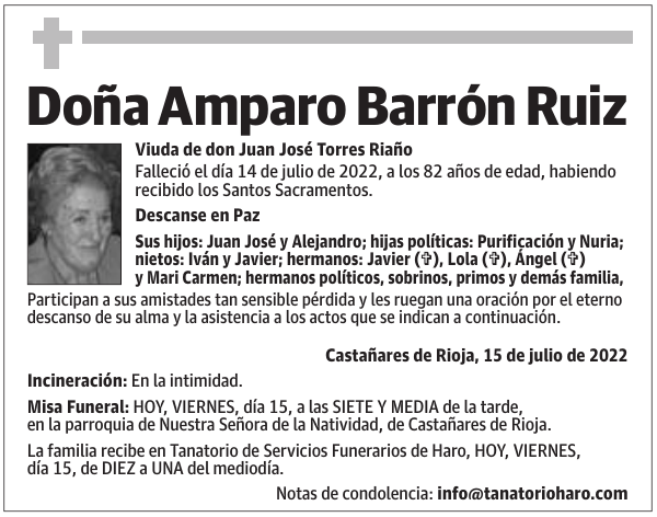 Doña  Amparo  Barrón  Ruiz