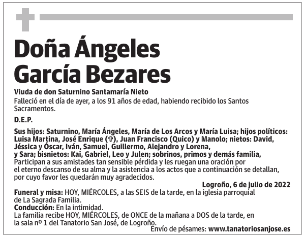 Doña  Ángeles  García  Bezares