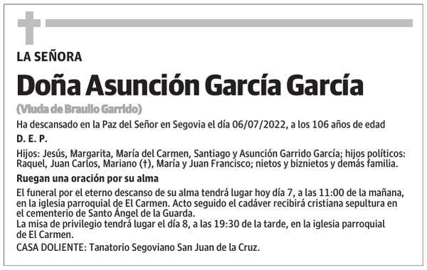 Doña Asunción García García