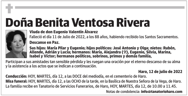 Doña  Benita  Ventosa  Rivera