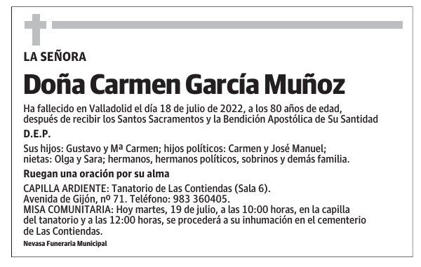 Doña Carmen García Muñoz